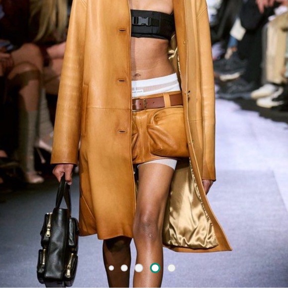 Miu Miu Brown Distressed Leather Crossbody Bag - Picture 4 of 6